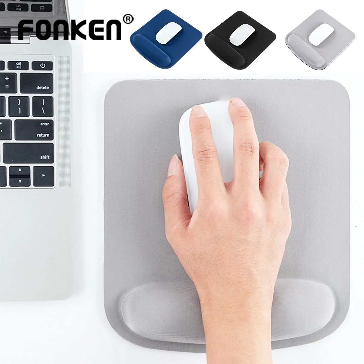 

Удобный коврик для мыши для компьютерных игр, экологичный эргономичный коврик для мыши из ЭВА, коврик для запястий, однотонный коврик для мыши, аксессуары для офиса