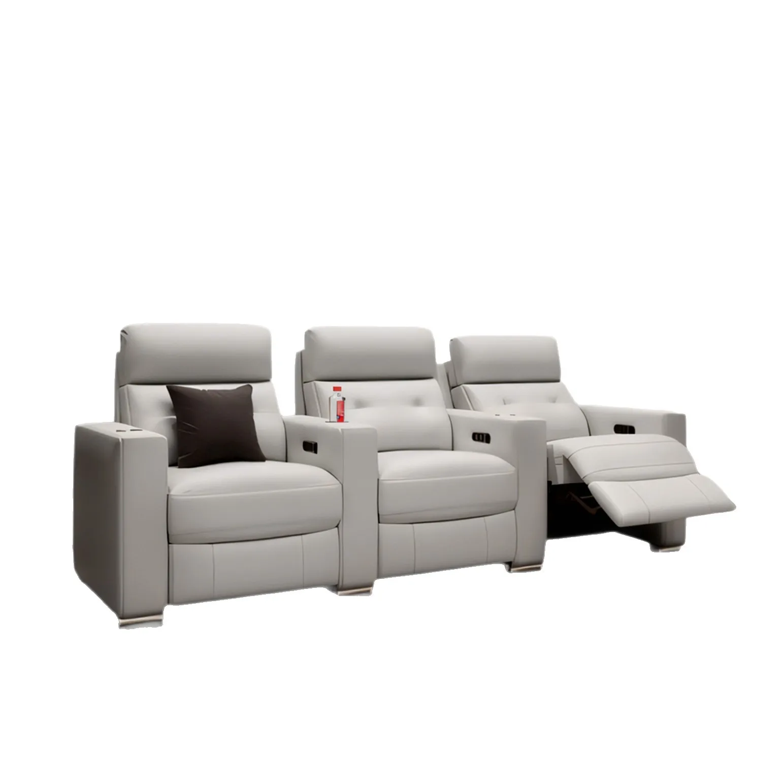

Villa private home theater audio and video room leather sofa film and television hall electric multi functional cinema seat