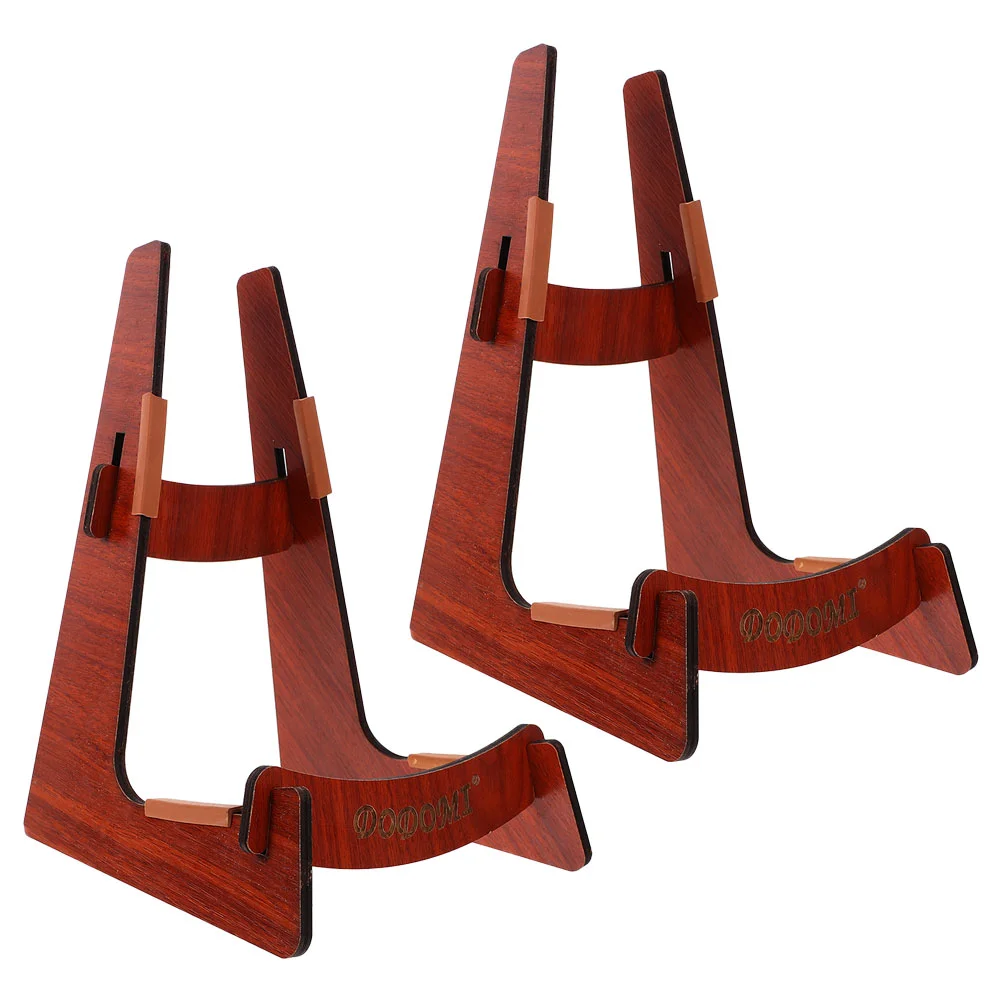 

2 Pcs Display Shelves Violin Stand Mandolin Ukulele Floor 2450X1730X1600CM Stands Rack Brown