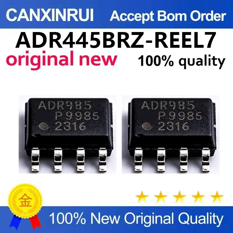 (5pcs-100pcs)Original genuine ADR445BRZ-REEL7 ADR445 SOP-8 low-noise high-performance voltage reference chip