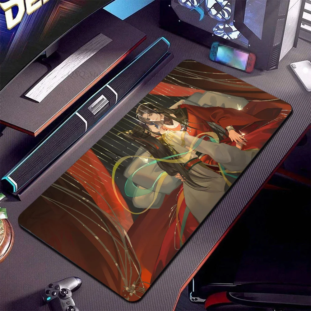 anime Tian Guan Ci Fu  Mousepad XXL RGB Gaming Mouse Pads HD Black Gamer Accessories Large LED