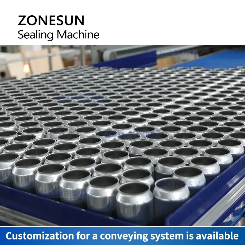 ZONESUN ماكينة إغلاق العلب الأوتوماتيكية خط تعليب البيرة علبة القصدير لملء وختم الخياط ZS-CFS18-4
