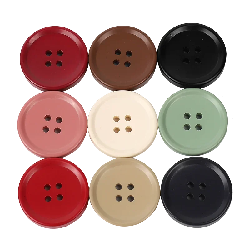

Beautiful 6pcs Resin 4 holes Buttons Sewing accessories Size Complete for clothing Decorative Plastic Buttons Handmade DIY