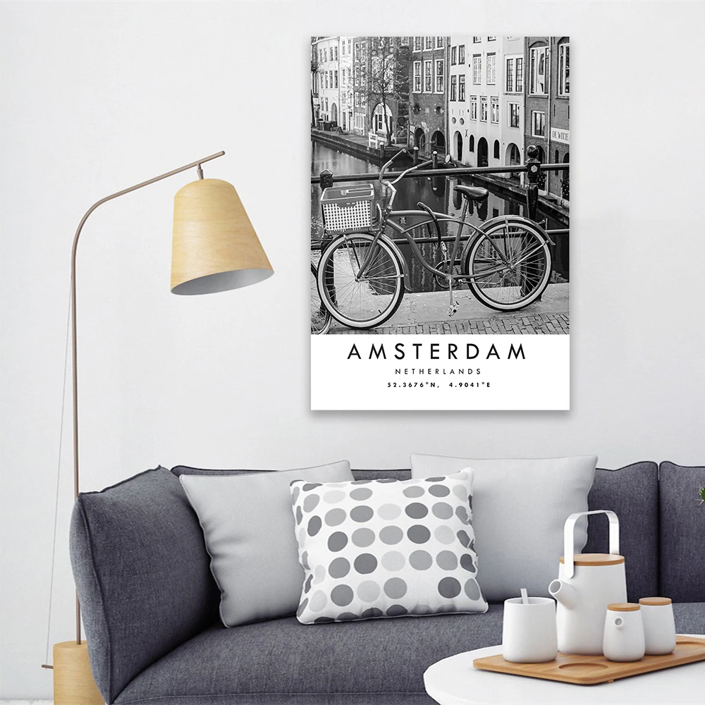 Plakat podróżniczy Amsterdam,  – Home Decor Netherlands recenzja i cena