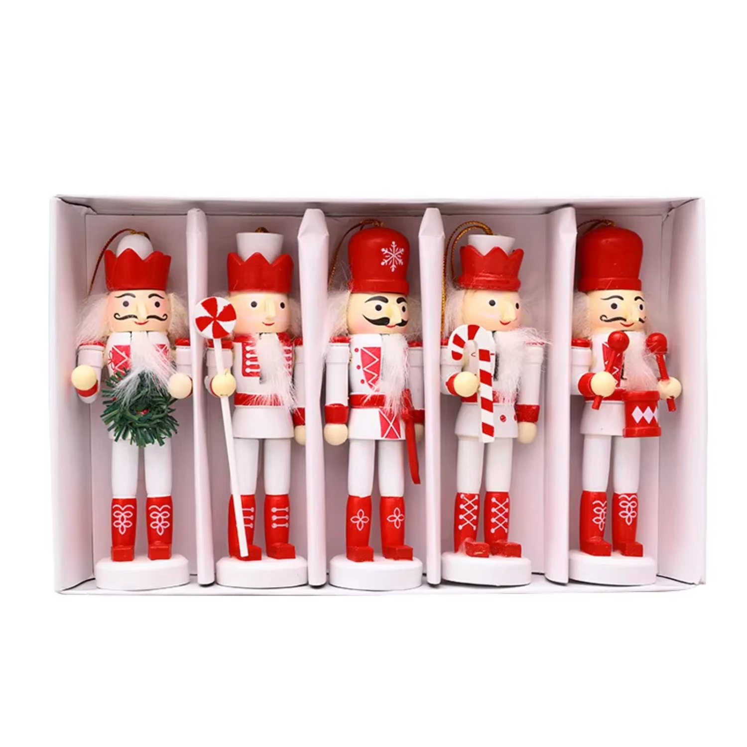 Tendance 2024 Navidad Nutcracker Craft Xmas Tree Decoration Ornament Soldiers Wooden Christmas Nutcracker