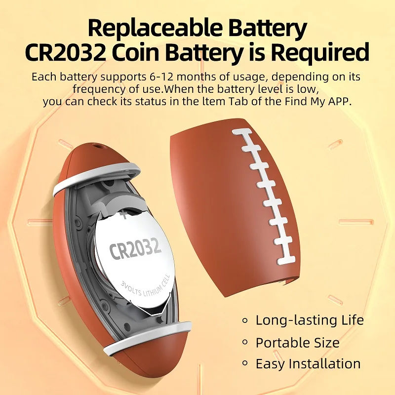 1-piece key finder, Bluetooth tracker paired with Apple Find My (iOS only),  waterproof key location tracker, luggage tracker