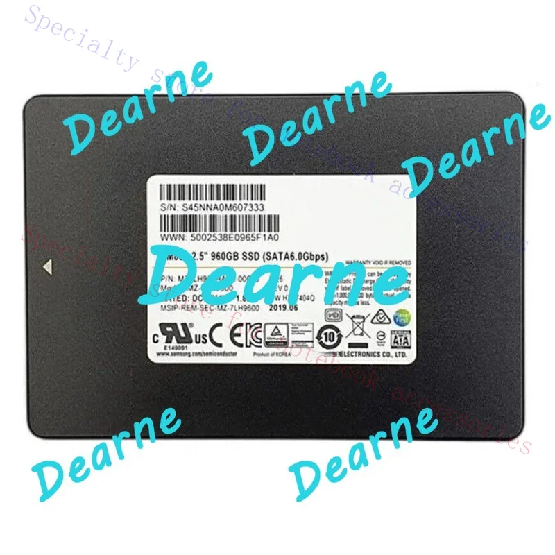 R+  for 1pcs Samsung PM883 960GB SSD 2.5 SATA III 6Gbps MZ-7LH9600 MZ7LH960HAJR-00005