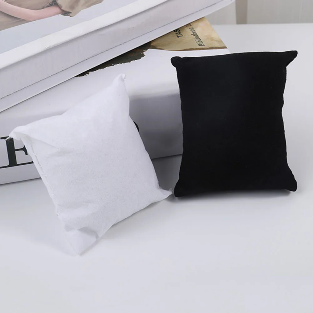 

20Pcs Jewelry Display Pillows Watch Pillows Bracelet Cushions Elegant Black White for Display Cases Museums Home