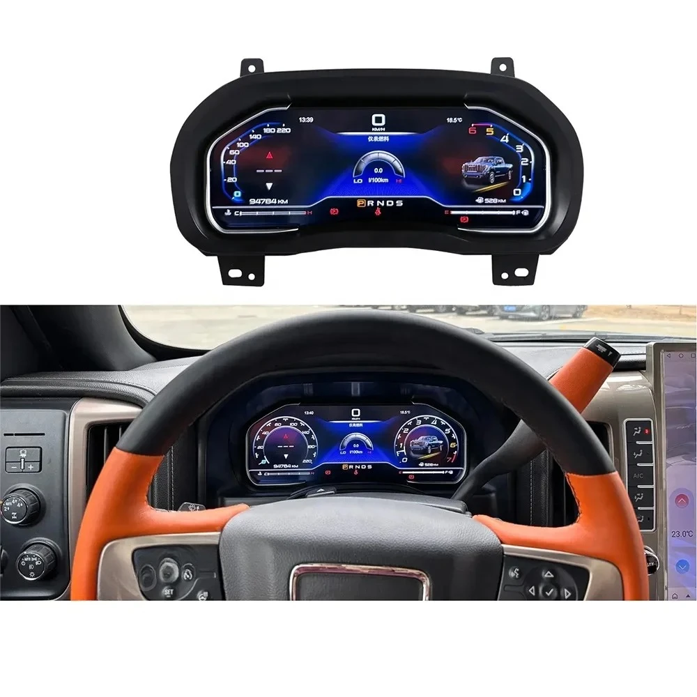 12.3''  Car Instrument Cluster for Chevrolet Silverado GMC Sierra 2013-2020 Auto Speedometer