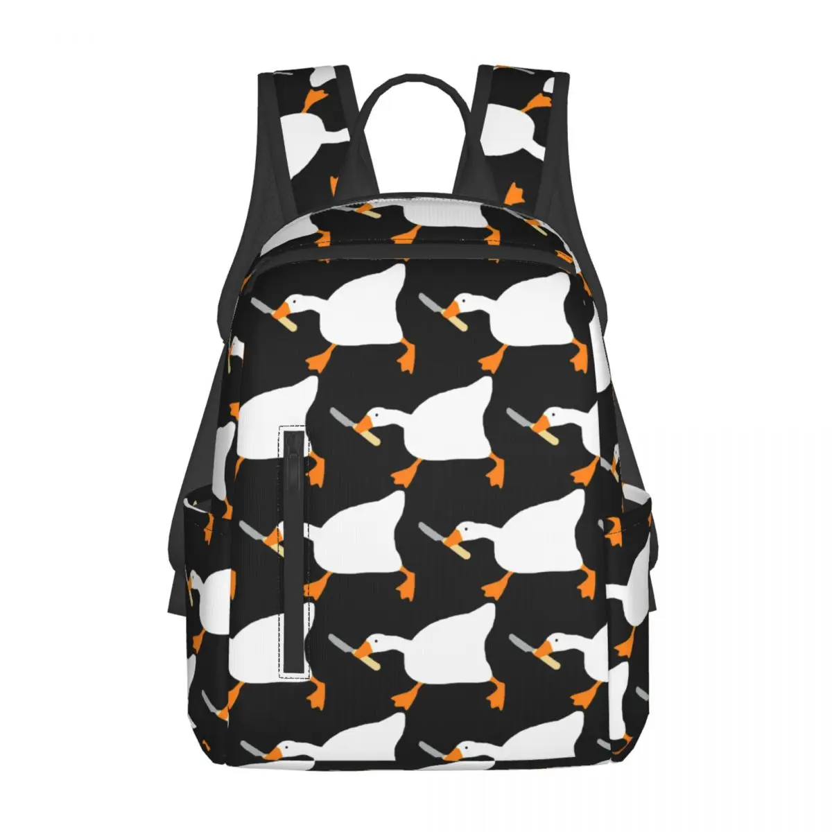 

Goose With Knife - Peace Was Never An Option Backpack Large Capacity Children BookBag School Bag Shoulder Bags for Men Women