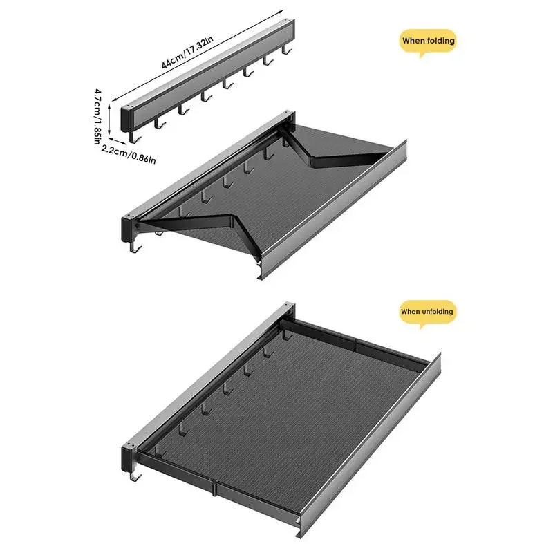 Stendibiancheria retrattile balcone stendibiancheria in alluminio scaffali a parete invisibili camera da letto bagno di casa scaffale portaoggetti