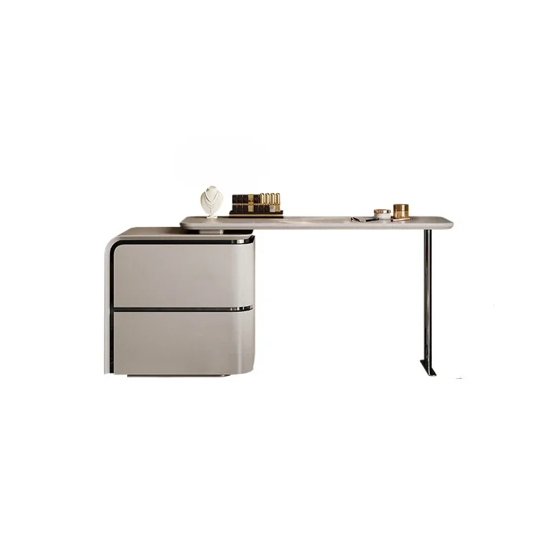 

1 Italian style light luxury bedroom dressing table storage cabinet combination multifunctional makeup table bed tail