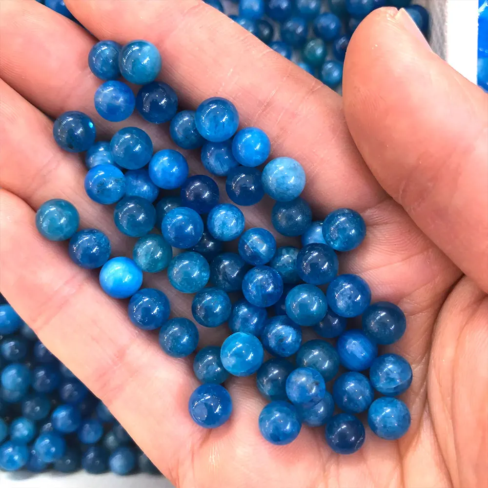 

3pc/Lot Natural Stones Blue Apatite Mini Sphere Ball Crystals Healing Gemstones Crystal Reiki Home Decor Chakra Gift Home Decor