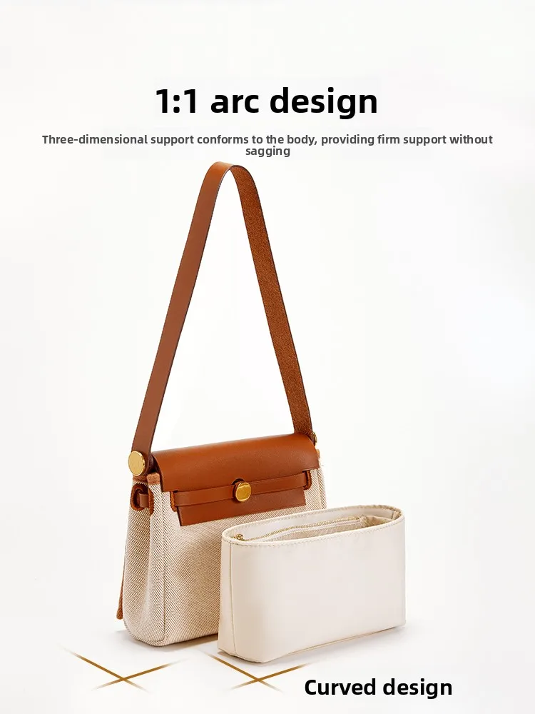 Bag Organizer Insert For Mini Herbag Inner Bag Nylon Lining Reconstruction Storage Bag Support Bag Insert Bag Accessories