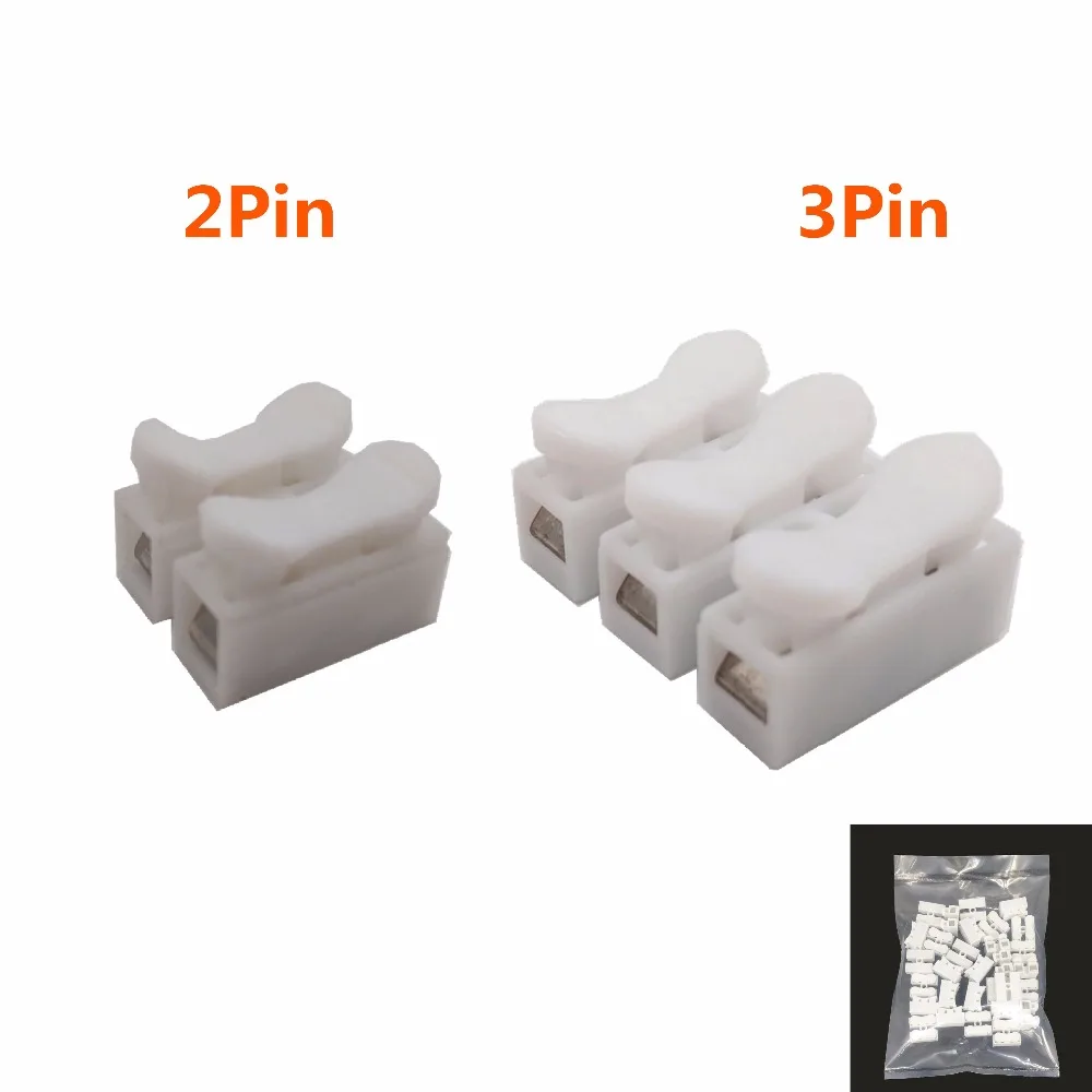 Connector CH2 CH3 Connector CH2 CH3 10pcs 30pcs 50pcs lot 2 Pins Electrical Cable Connectors CH2 Quick Splice Lock Wire