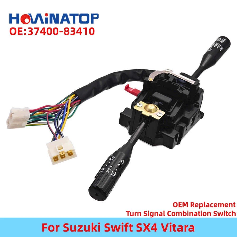 

HOWINATOP 37400-83410 Turn Signal Combination Switch For Suzuki Swift SX4 Vitara 2005-2018 High Quality OEM Replacement