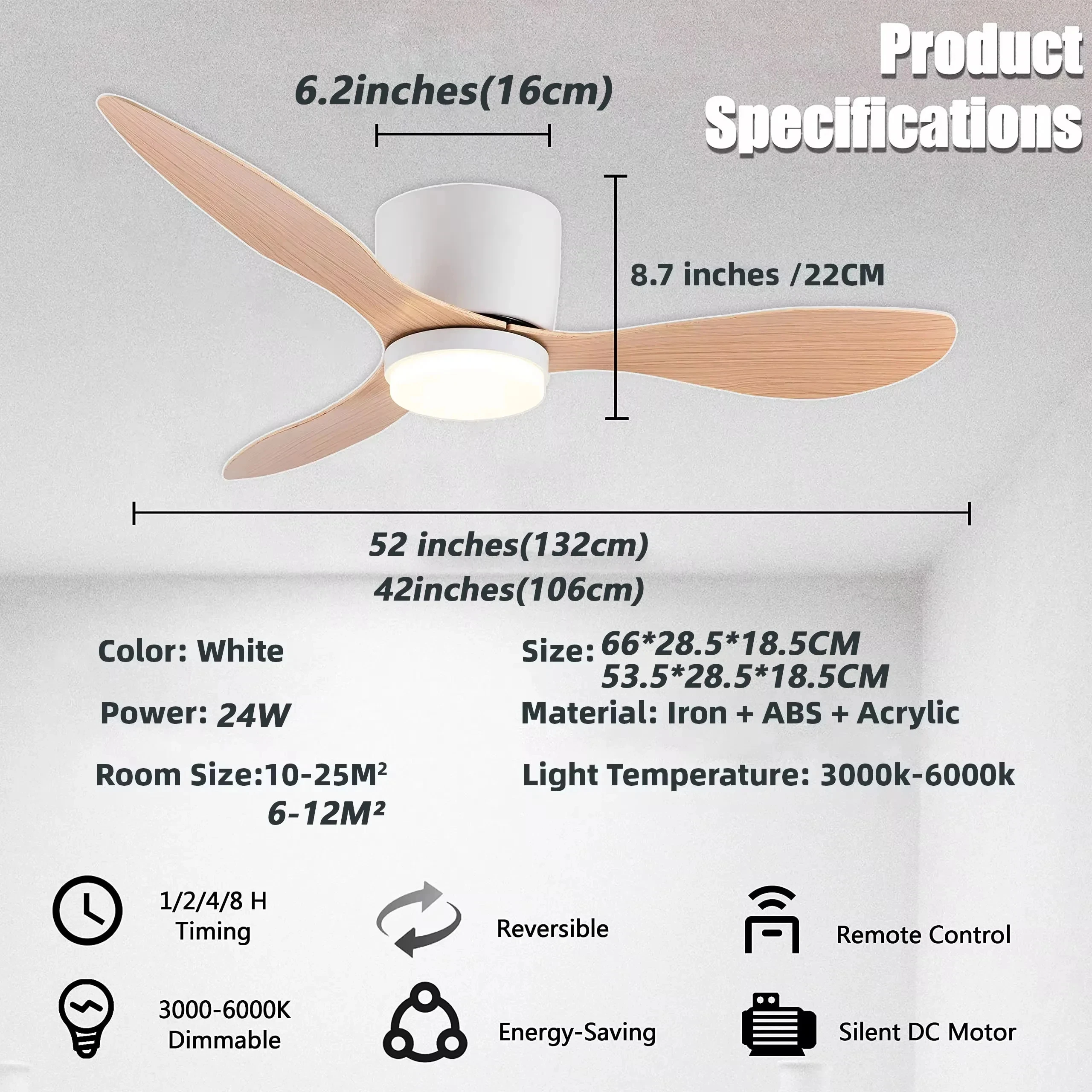 Modern LED Ceiling Fan With Light Home Deco Living Room Electric Fan Lamp Silent Interior Bedroom Dining Room Ceiling Chandelier