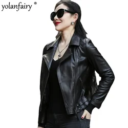 Leather Jacket Women 2020 Sheepskin Genuine Leather Jacket Motorcycle Real Leather Jacket Clothes Chaqueta Mujer OT1703 YY621