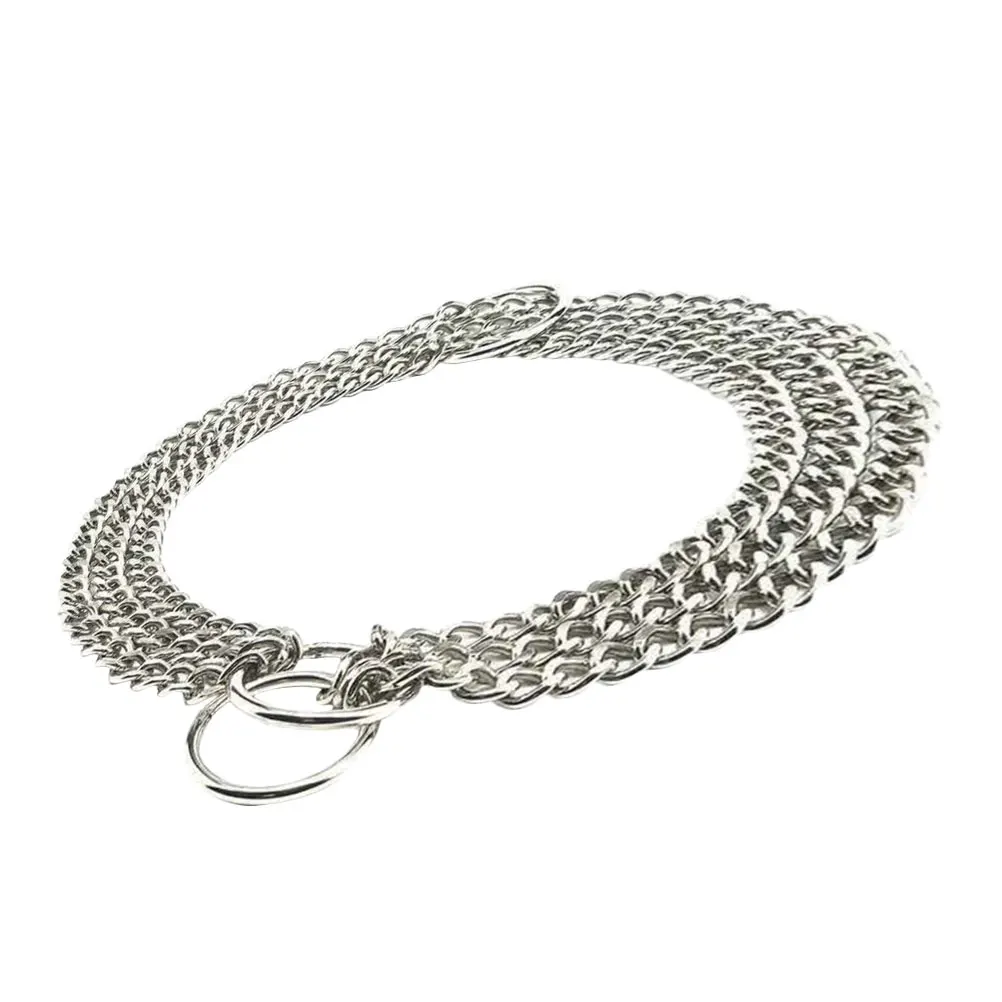 

Stainless Steel Dog Collar Thick Chain for Medium Large Pets Adjustable Puppy Cat Neckwear Pet Supplies Accessories Decor