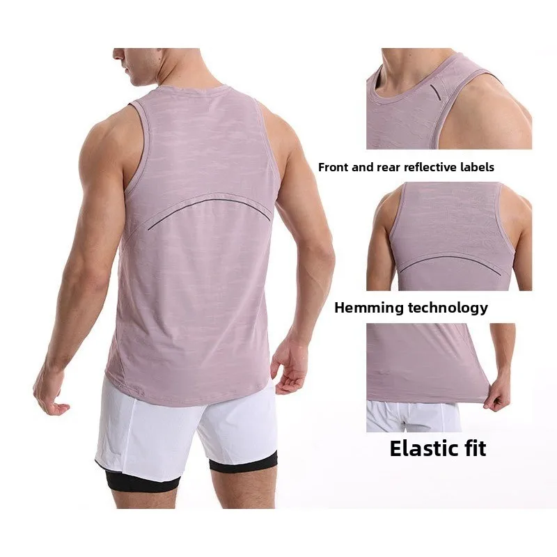 

Men's Cycling Vest Hiking Basketball Marathon Track and Field Running Fitness Loose Fitting Men's Sports T-shirt