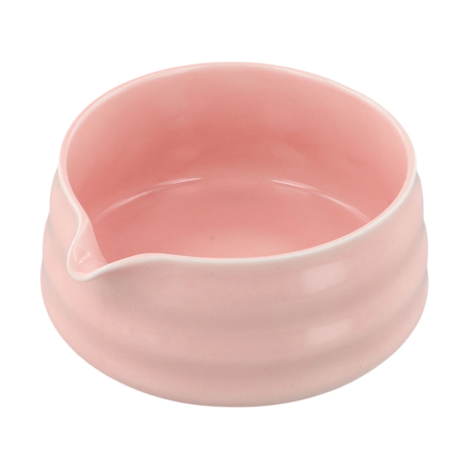 Traditional Japanese Matcha Bowl with Pouring Spout Handmade for Easy Preparation and Serving of Frothy Matcha For Tea