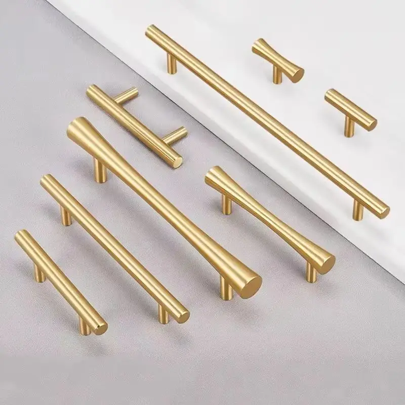 Plus Length 4PCS Solid Brass Furniture Pulls Handles Drawer Knobs Cupboard Wardrobe Closet Dresser Bookcase Cabinet Pulls Pens