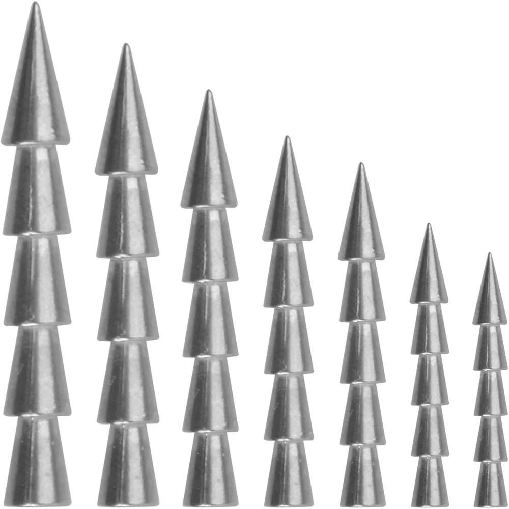 

5Pcs Tungsten Nail Weights for Bass Fishing Insert Sinkers for Soft Plastic Worm Lures Wacky Rig Fishing Nail Weights Sinkers