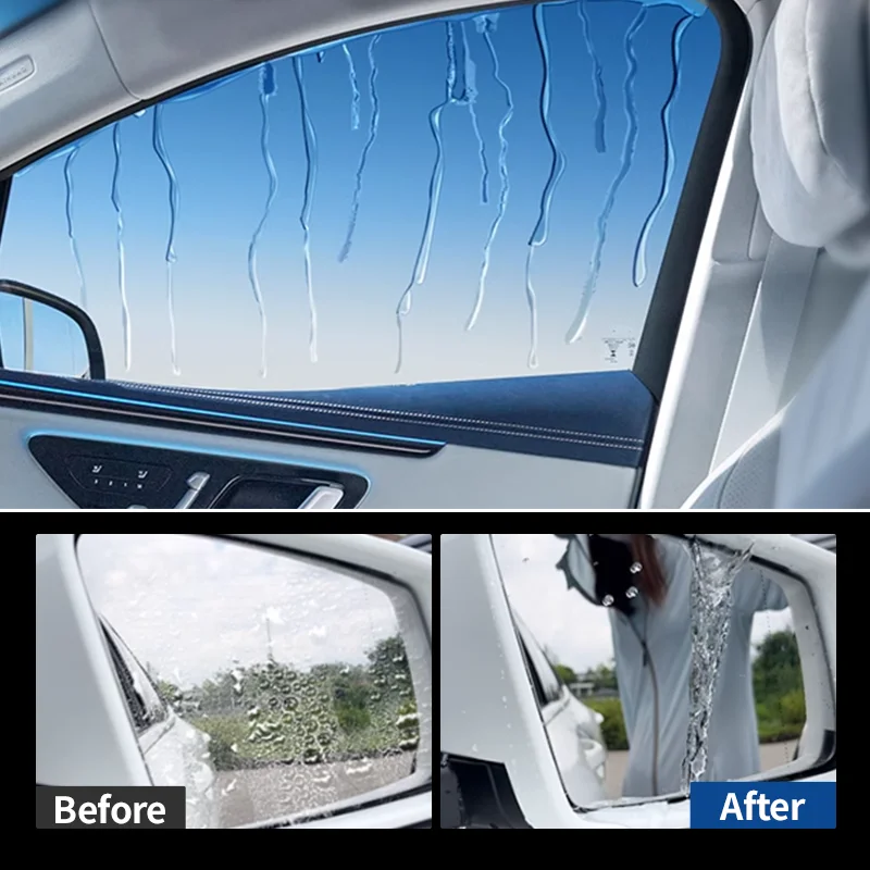 KJM Automotive Glass Water Repellent and Anti-Fog Spray, Glass Cleaner, Water Repellent and Anti-Fog, Clear and Transparent