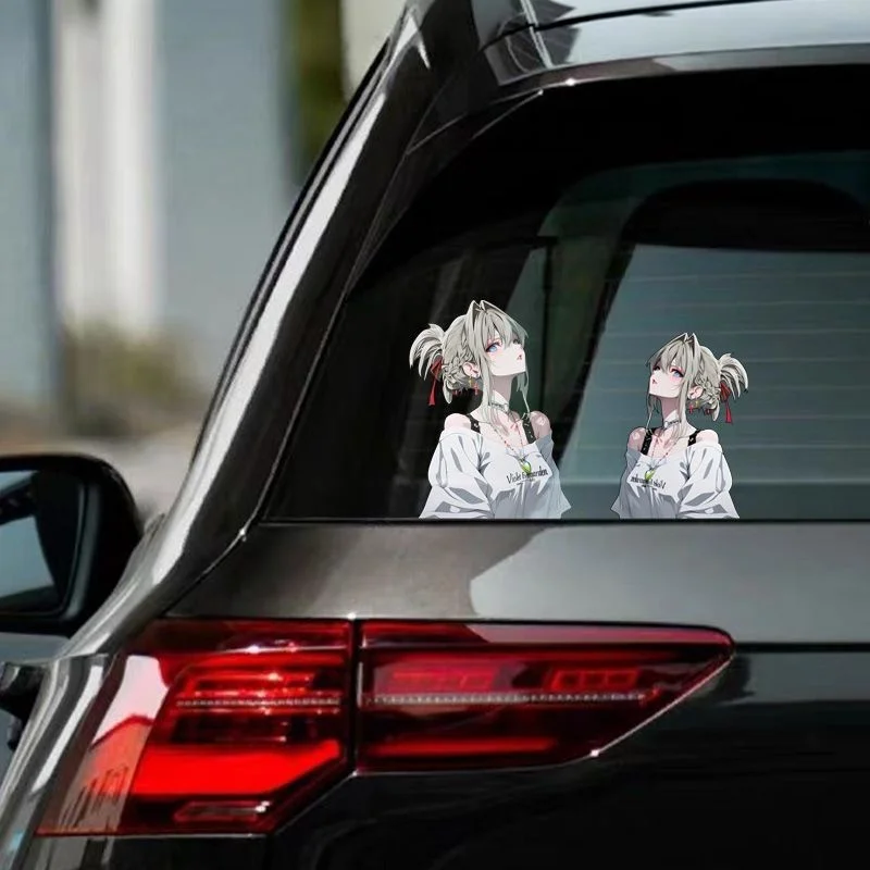 Violet Evergarden Car Sticker Kawaii Anime Girl Decals Decor for Auto Moto Cross Racing Laptop Suitcase Computer Case Glass Door