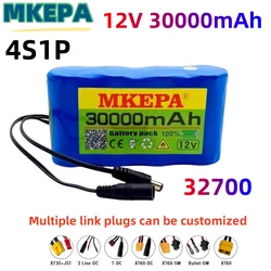 brand new 32700  4S1P 12V 30000mAh 4S 40A 100A Balanced BMS for Electric Boat and Uninterrupted Power Supply 12.6V 2A Charger