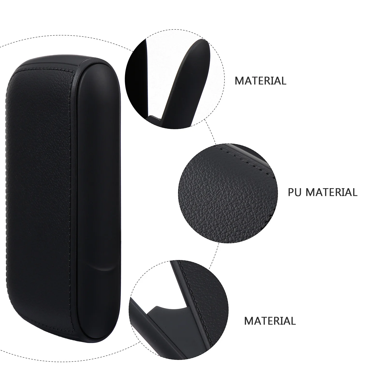 

1pc Portable Cigarette Box Pu Cigar Case Waterproof For 10 Thick Or 20 Fine Cigarettes Travel Outdoor Storage Container