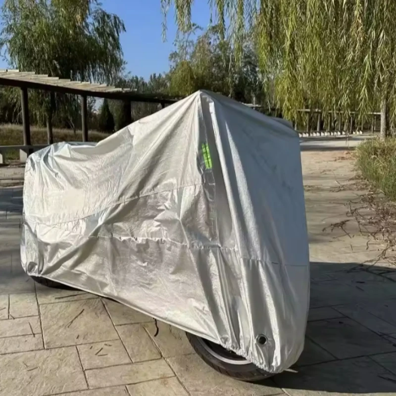 Motorcycle Protective Cover - Waterproof UV & Dust Proof Outdoor/Indoor Bike Cover, All-Weather Sun Protection for Scooter