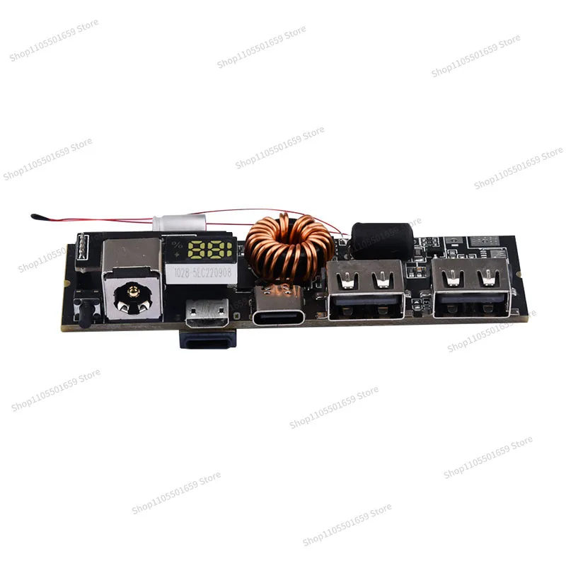 For Bidirectional Fast Charging Mobile Power Module Circuit Board DIY Main Board Nesting PD 65W100W Power Bank 6 Interface
