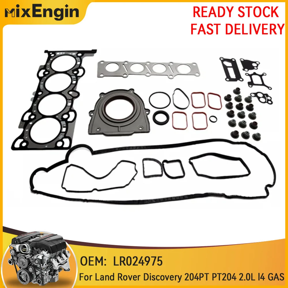 

Engine Full Gasket Set For Land Rover Range Rover Discovery Jaguar XE XF XJ F-Pace LR2 204PT PT204 2.0L l4 GAS 12-19 LR024975