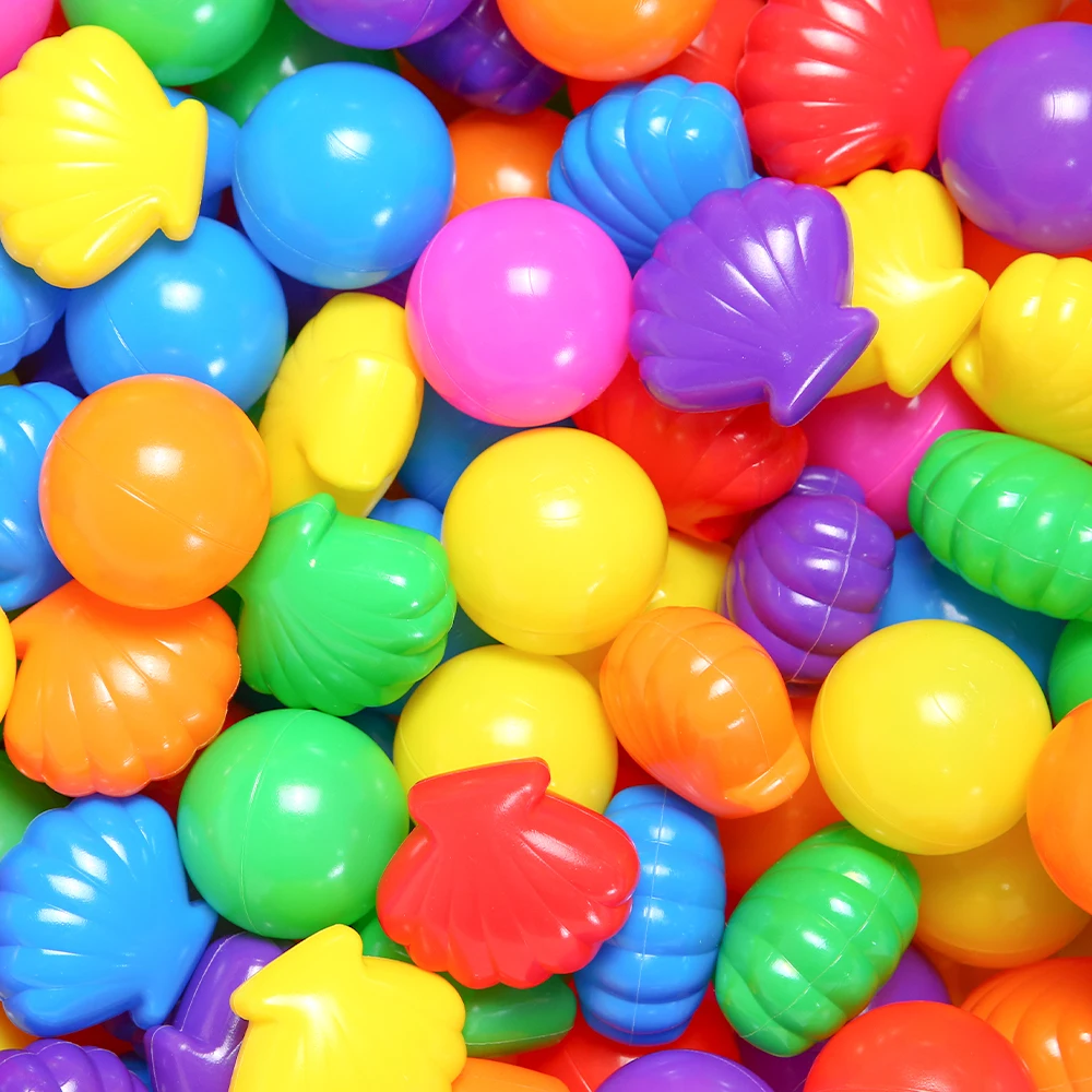 COLOBOBO 100 個カラフルなボールソフトプラスチックオーシャンボール感覚トレーニング教育ツールおもちゃ子供水プール誕生日プレゼント