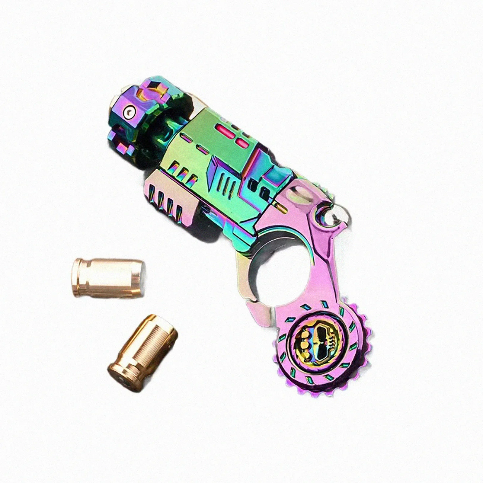 EDC Taktisches Pistolenspielzeug Fidget Spinner Auswerbares Muschelspielzeug Fidget Gear Gadget Stressabbau Anti-Angst-Spielzeug für Erwachsene Geschenk