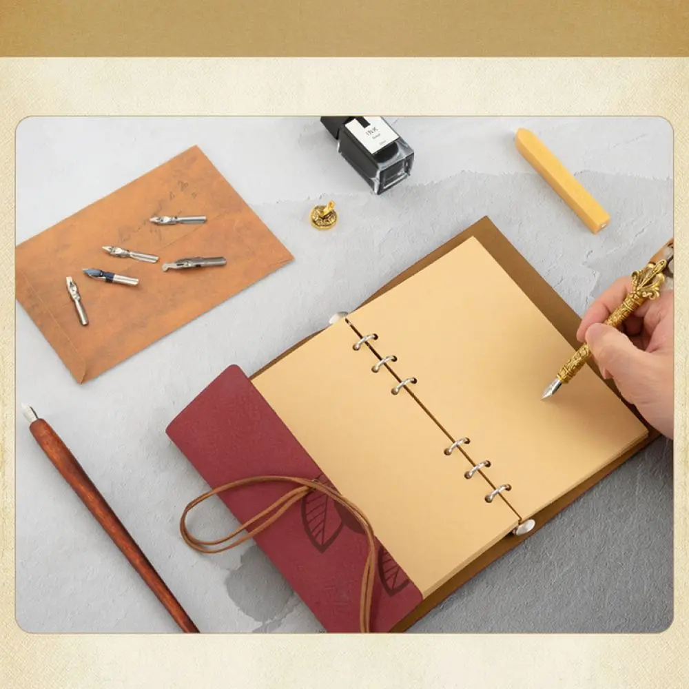 Vintage Feather Dip Pen Set Decorative Calligraphy Stationery With Wax Seal Stamp Gift Box For Birthday Anniversary Event