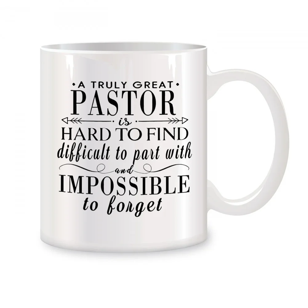 

Pastor Gifts for Men Women Mugs For Pastor Appreciation Day Gifts Birthday Gifts Novelty Coffee Ceramic Cups White 11 oz