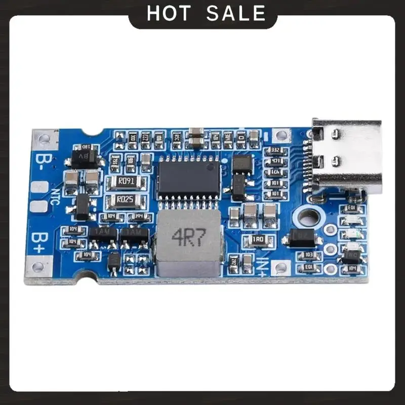 وحدة شحن بطارية ليثيوم للتسليم لمدة 24 ساعة من النوع C USB 2S 3S 4S BMS 4.5V-15V 18W 2A تدعم درجة حرارة الشحن السريع QC Pro
