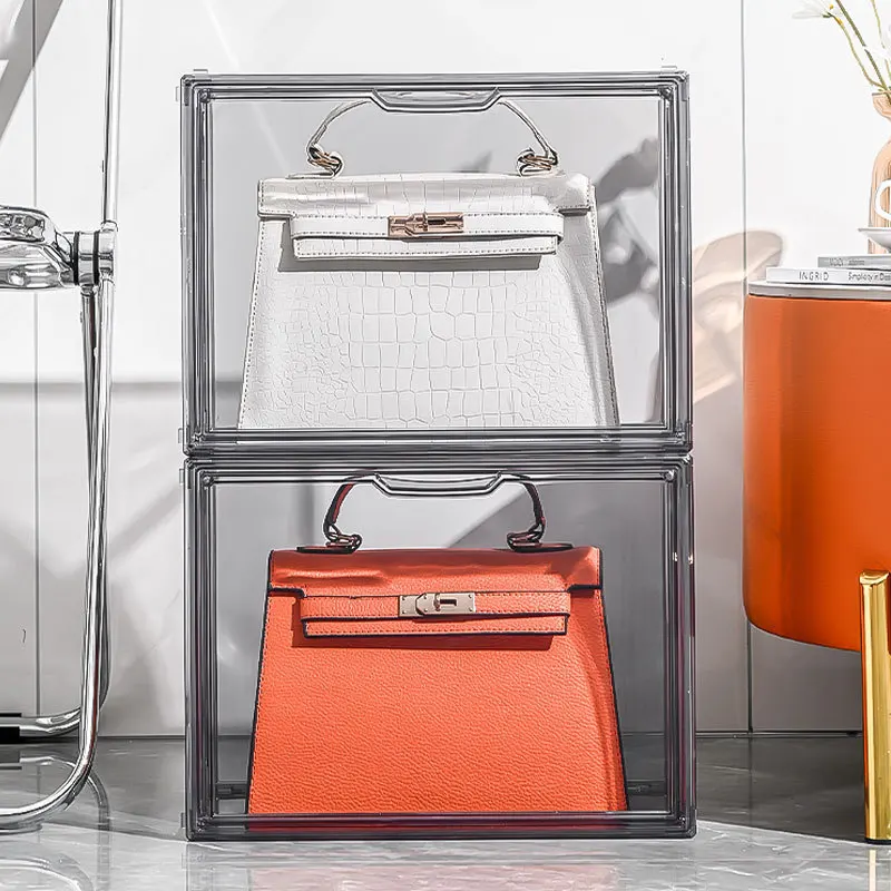 bag storage box transparent cabinet luxury dust display cabinet storage bag rack