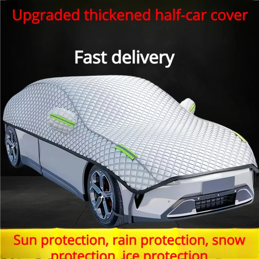

Car Cover Half-cover Universal For All Seasons Snow Shield Antifreeze Sunscreen Snow And Frost Protection Front Sunscreen Heat