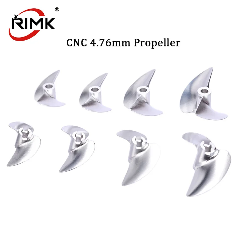 4.76mm Aluminium Propeller 2 Blades Screw Prop Left/Right OD38/39/40/42/43/44/45/46/48/50/52/53/54/56/58mm For Rc Racing Boat