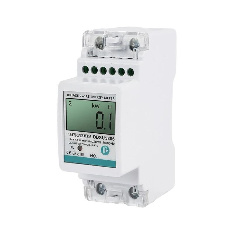 

English 2P Remote Rental Room 485 Communication Meter Clear Photovoltaic, Multifunctional Meter