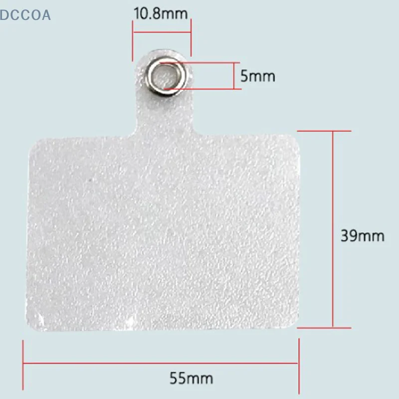 10Pack Clear Flexible Phone Lanyard Tabs For Mobile Phone Tether Card Universal Cord Gasket Clip Loop Hole Hanging Strap Patches image 6