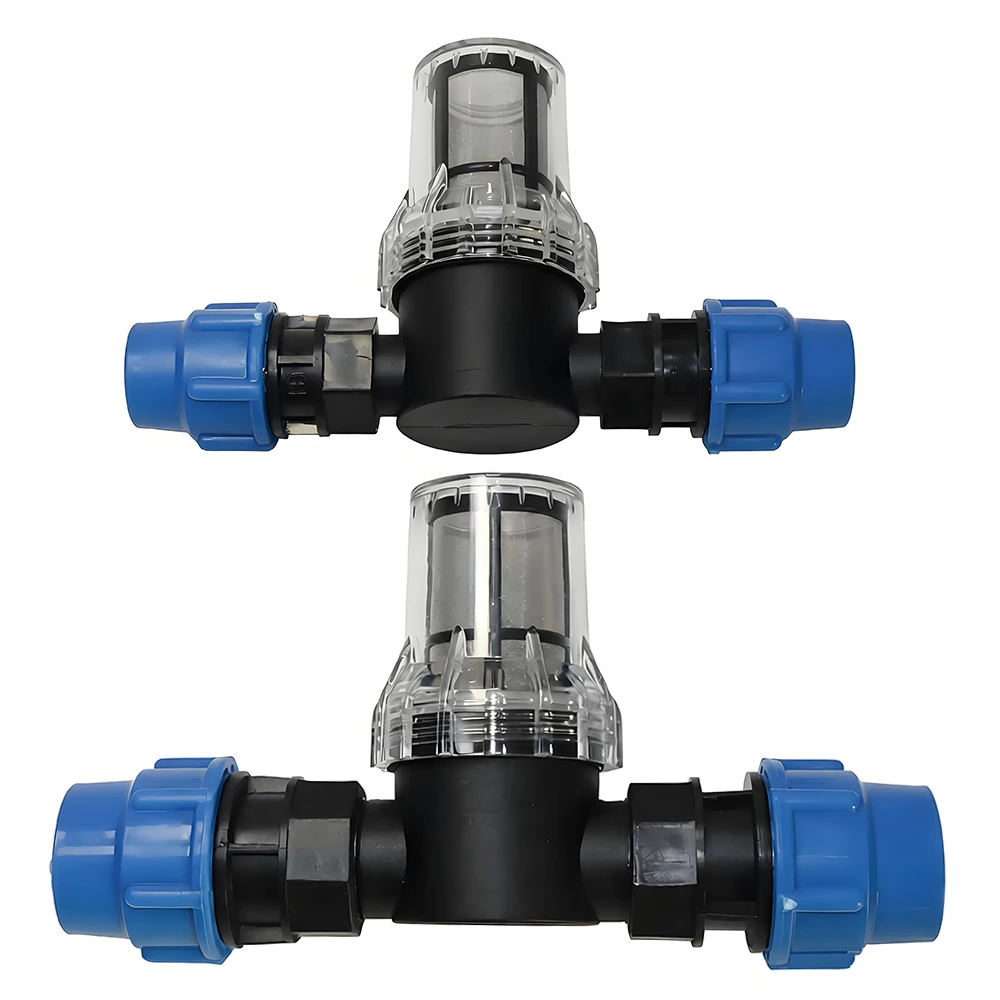 3Pcs Kit Garden Water Filter Hose Connector Automatic Irrigation Equipment 80 Mesh Filter 25-32mm Hose Connector Drip Irrigation