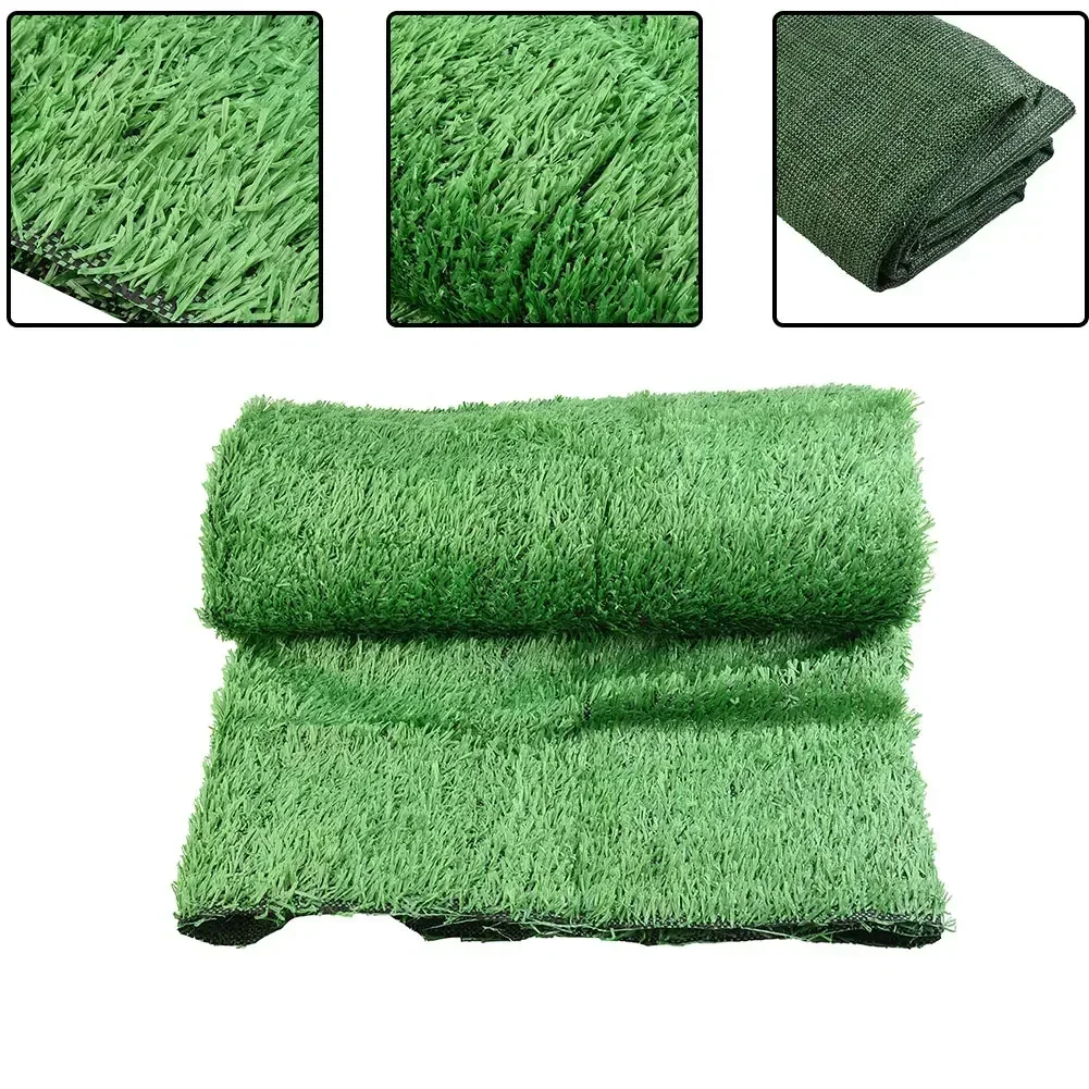 สนามหญ้าประดิษฐ์หญ้า 200*200 ซม.2 ซม.DIY สวน Props สีเขียวอนุบาลสนามเด็กเล่นคุณภาพสูง