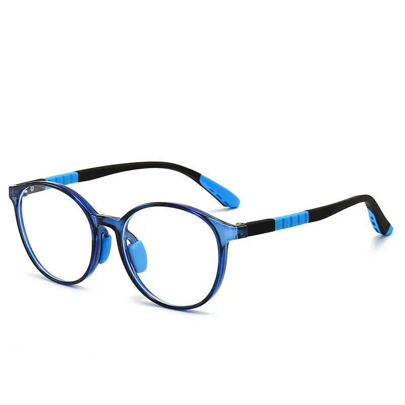 54668 Kinder-Brille mit blauem Licht, Silikon, flexibler optischer Rahmen, für Jungen und Mädchen, Computer, transparente Blockierbrille
