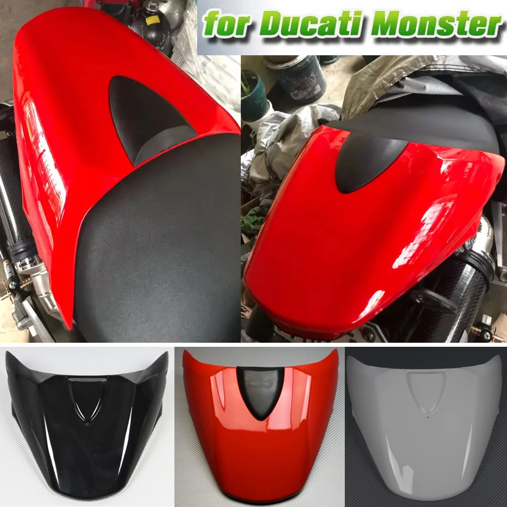 

Motorcycle Rear Passenger Pillion Seat Cover Cowl Fairing for Ducati Monster 696 659 796 1100 2014 2013 2012 2011 2010 09 08 Red