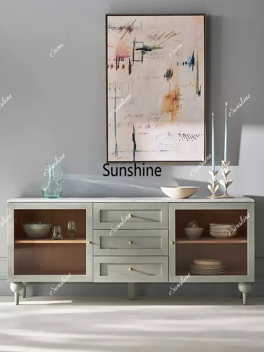 French retro TV cabinet entrance entrance locker