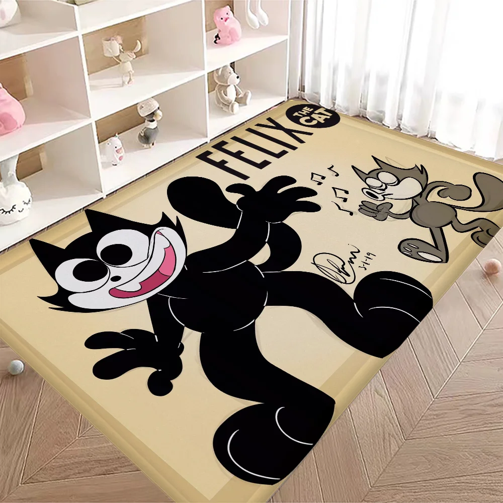 The-F-Felix-C-Cats Door Mat Cheaper Anti-slip Modern Living Room Balcony Printed Bedside Mats